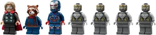LEGO® Marvel: 76322 Bosszúállók - Végjáték Thor a chitauri harcosok ellen