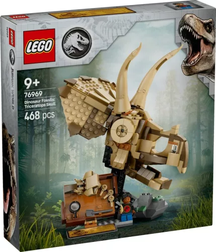 LEGO® Jurassic World: 76969 Dinómaradványok: Triceratops-koponya