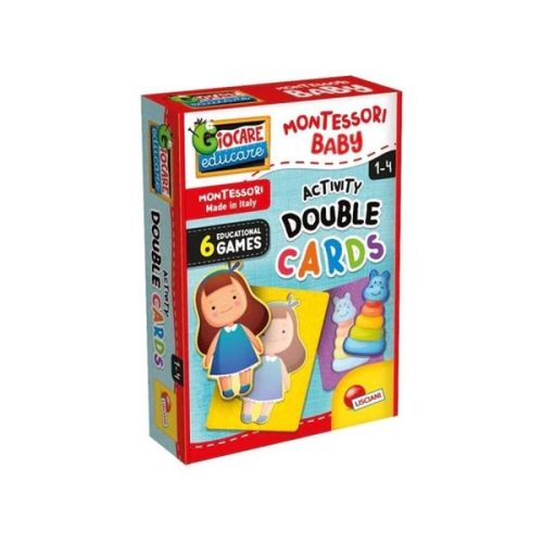 Montessori baby készségfejlesztő játék - kétoldalas kártyák