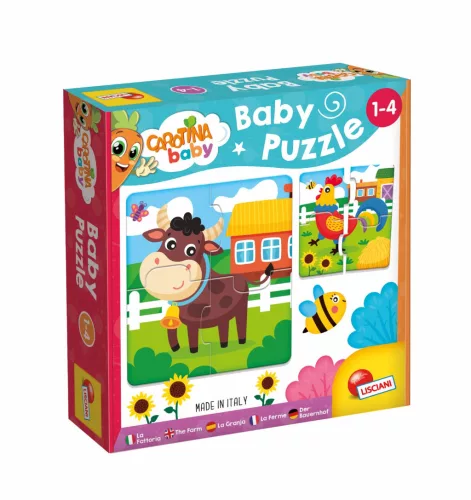 Lisciani: Carotina baby oktatójáték - Baby puzzle bika