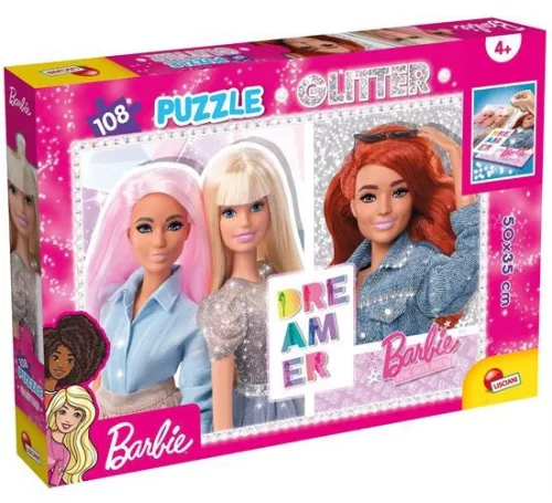 Barbie glitter 108 db-os puzzle