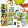 Montessori baby - zsiráfos magasságmérő játékkal