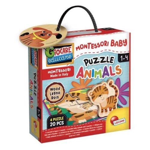 Montessori baby puzzle - állatok