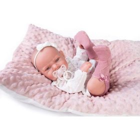   Antonio Juan élethű LEA baba zoknival és párnával 42 cm-es (Ref. 50157)