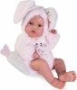Antonio Juan: Újszülött Erika baba nyuszi jelmezben 42 cm-es