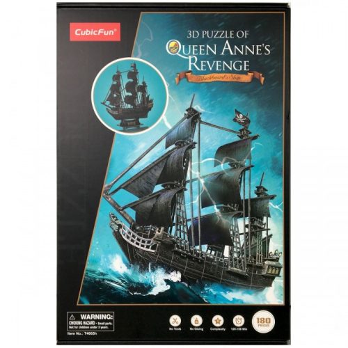 CubicFun: The Queen Anne's Revenge kalózhajó - 3D puzzle 180 db-os