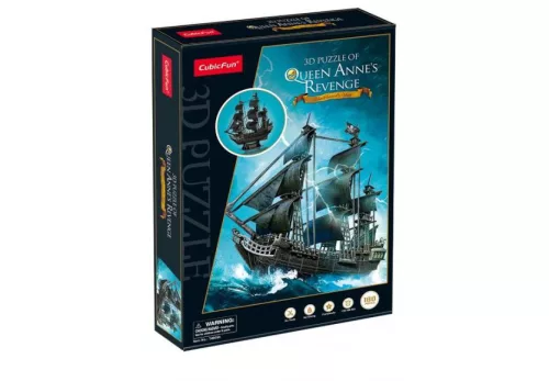 CubicFun: The Queen Anne's Revenge kalózhajó - 3D puzzle 180 db-os
