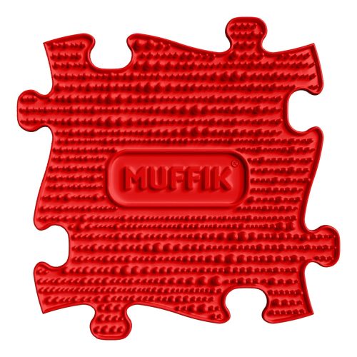 Muffik Szenzoros ortopédiai szőnyeg: puha muffik kiegészítő - piros
