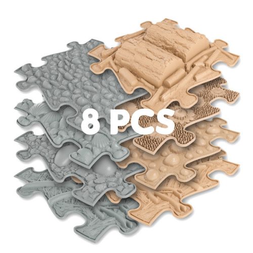 Muffik Szenzoros ortopédiai szőnyeg: Natural szett 8 db-os