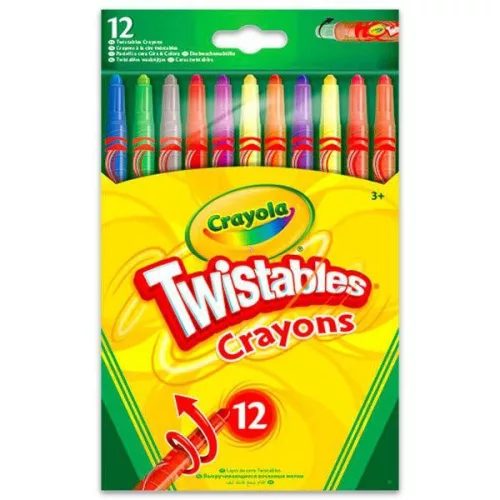 Crayola 12 db-os csavarozható zsírkréta
