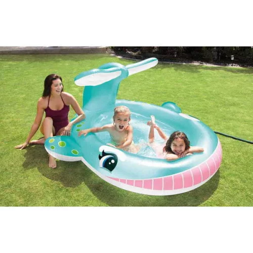Intex - Bálna medence fröcskölővel 201 x 196 x 91 cm-es