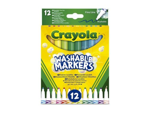 Crayola Kimosható vékony filctoll 12 db - os
