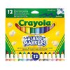Crayola Kimosható, tompahegyű filctoll készlet, 12 db-os