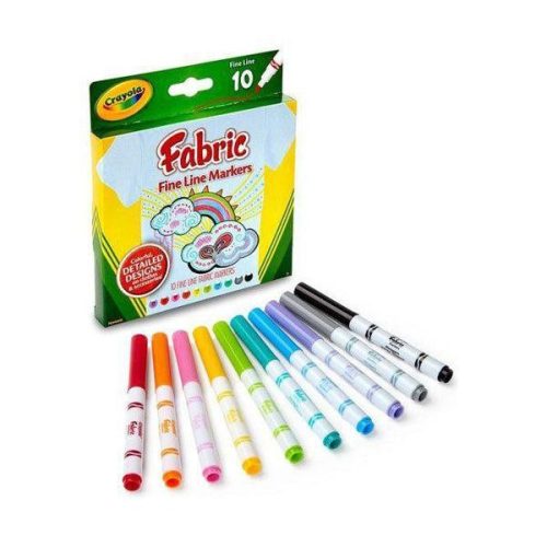 Crayola 10 db-os textilfilc készlet