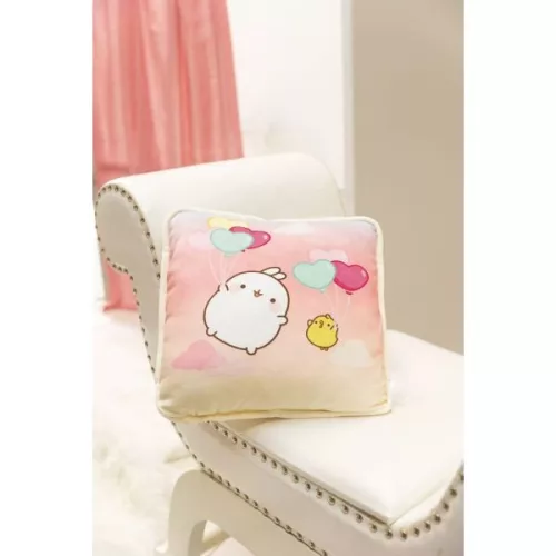 Nici: Molang, a nyuszi plüsspárna - 30 x 30 cm