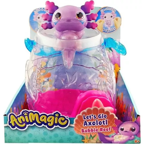 Let’s Glo Axolotl: Világító vízipajtás szett