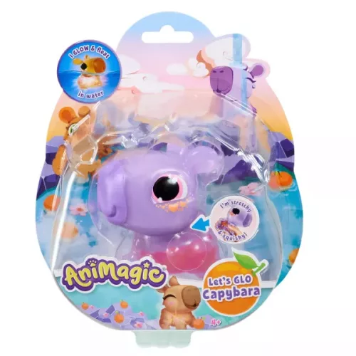 Let's Glo Capybara - világító vízipajtás - lila