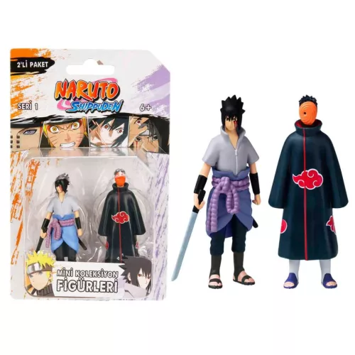 Naruto Shippuden akciófigura 2 db-os – Sasuke és Obito