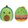 Squishmallows: Kifordítható plüss 2 az 1-ben 13 cm-es - guacamole és avokádó