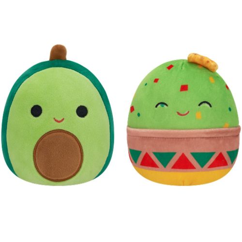 Squishmallows: Kifordítható plüss 2 az 1-ben 13 cm-es - guacamole és avokádó