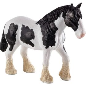 Mojo Clydesdale ló fekete-fehér figura