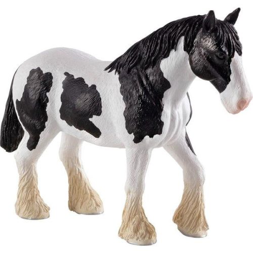 Mojo Clydesdale ló fekete-fehér figura