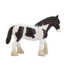 Mojo Clydesdale ló fekete-fehér figura