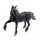 Mojo Fekete unikornis figura