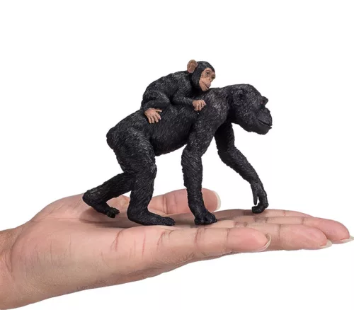 Mojo - Csimpánzmama figura kis csimpánzzal