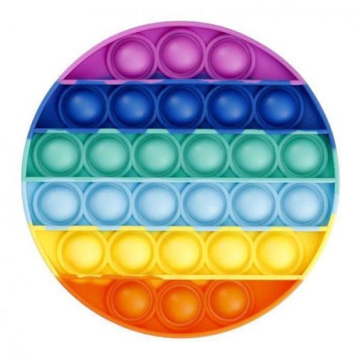 Plop up! szivárvány színű, kör alakú fidget játék