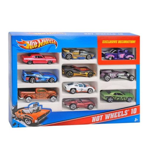 Hot Wheels kisautók 10 db-os szett, többféle