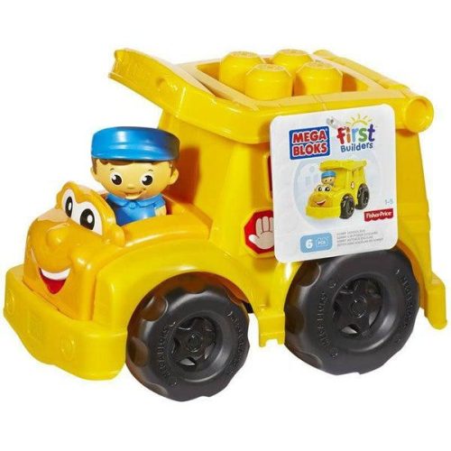 Mega Bloks mini jármű - Sárga teherautó