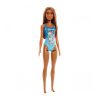 Beach Barbie - kreol bőrű baba kék színű mintás fürdőruhában