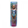 Beach Barbie - kreol bőrű baba kék színű mintás fürdőruhában