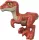 Imaginext: Jurassic World játékfigura - Raptor (piros)