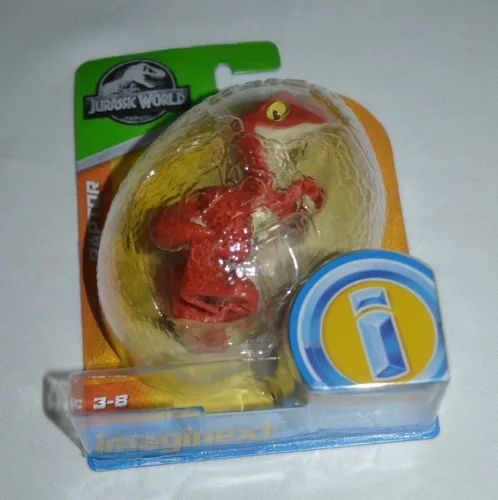 Imaginext: Jurassic World játékfigura - Raptor (piros)