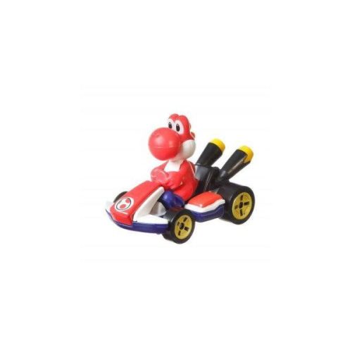 Hot Wheels Mario Kart kisautó - Red Yoshi