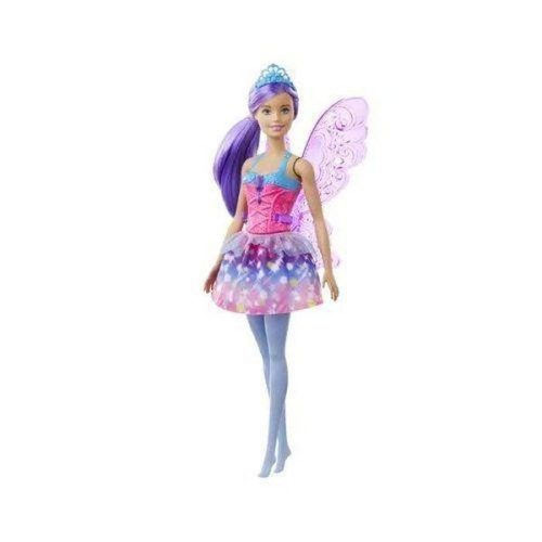 Barbie Dreamtopia tündér - lila hajú baba, kék koronával