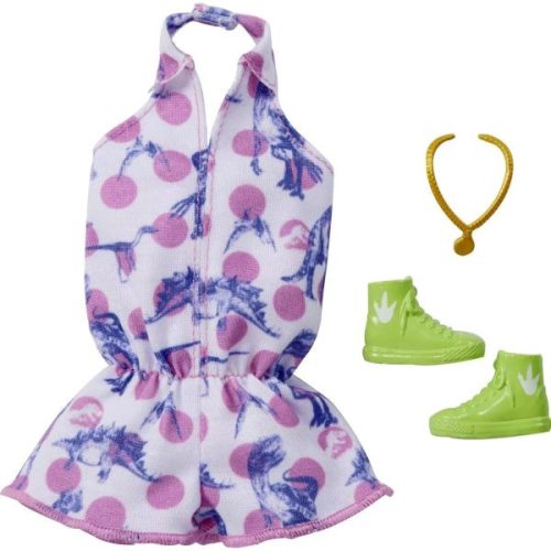 Barbie ruha és kiegészítő - pöttyös mini overál
