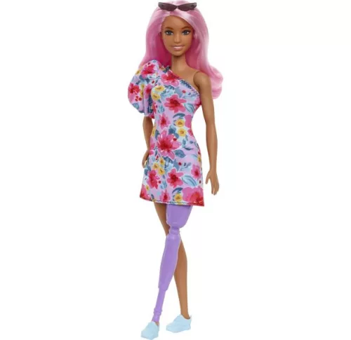 Barbie Fashionista barátnők stílusos divatbaba lábprotézissel - 189-es