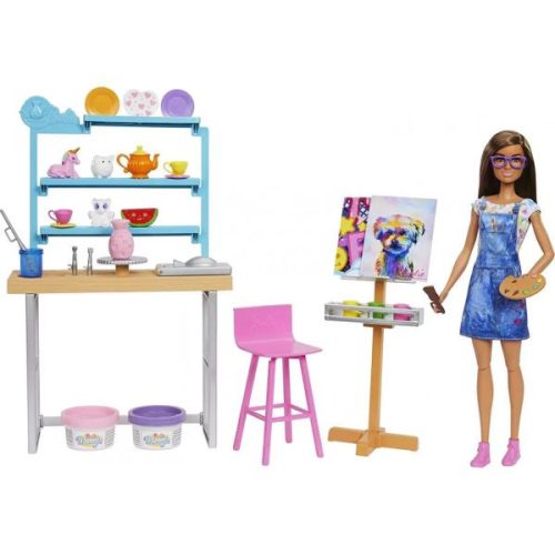 Barbie feltöltődés - Műterem játékszett