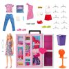 Barbie Álom öltözőszoba szennyesledobóval és babával