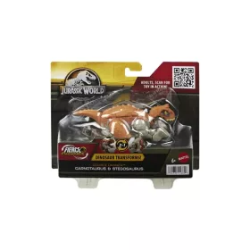   Jurassic World: Átalakuló dinó - Cranotaurus és Stregosaurus játékfigura