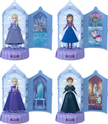 Disney Jégvarázs: Forgatható jégpalota szett meglepetés játékbabával