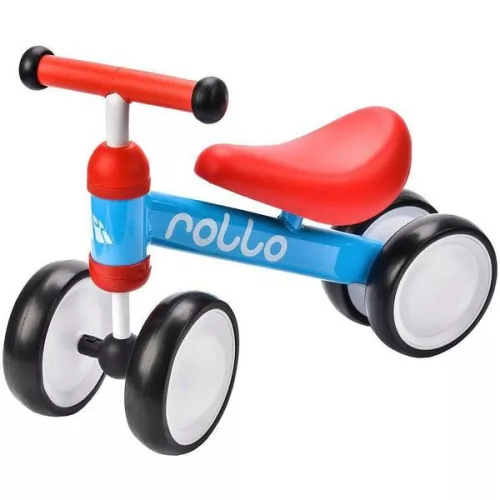 Rollo négykerekű futóbicikli, kék-piros