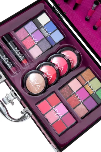MYA Cosmetics Bon Voyage sminkkészlet pink-fekete
