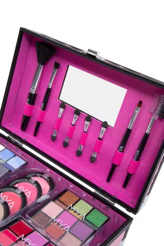 MYA Cosmetics Bon Voyage sminkkészlet pink-fekete