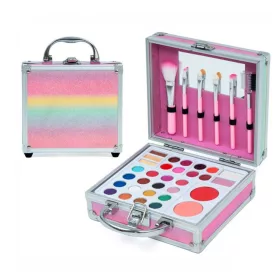 MYA Cosmetics sminkkészlet szivárványos bőröndben