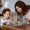 CubicFun: Notre Dame 3D-s puzzle 128 db-os, National Geographic fotóalbummal 