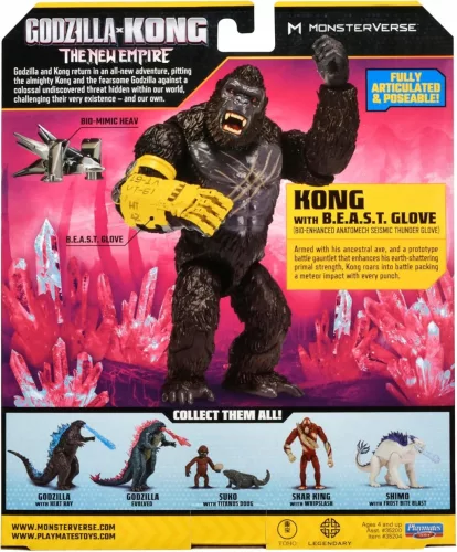 Godzilla X Kong: Kong játékfigura 15 cm - Karpáncéllal